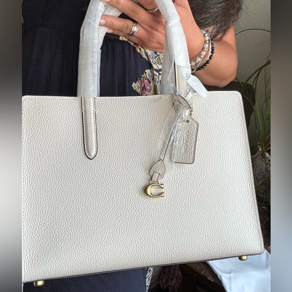 Authentic COACH 1941 pebbled leather 3 compartments 2way zip Satchel/Crosby - Picture 13 of 16